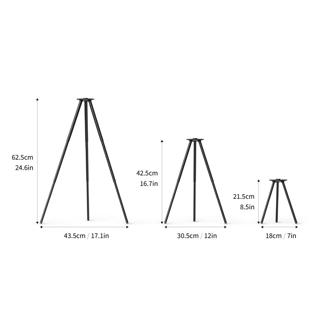 Tall Tripod Stand for Round Bluetooth Speakers