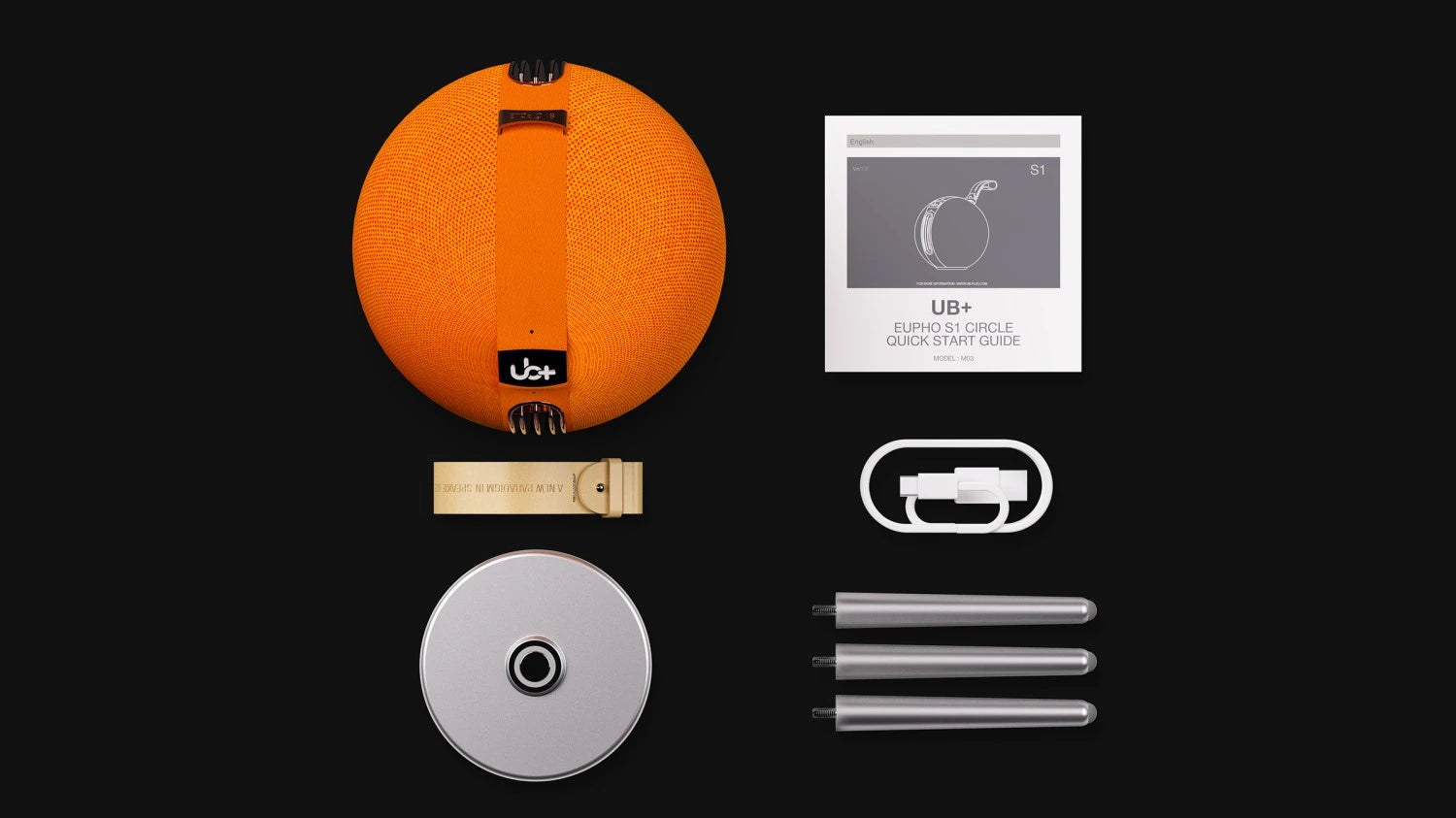 s1 circle round bluetooth speaker ub plus